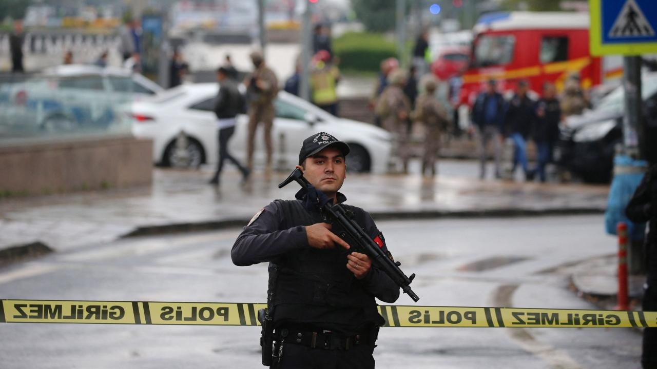 Two police officers were slightly injured during the attack near an entrance to the Ministry of Interior Affairs, minister Ali Yerlikaya said on X, the social media platform formerly known as Twitter. The assailants arrived at the scene inside a light commercial vehicle