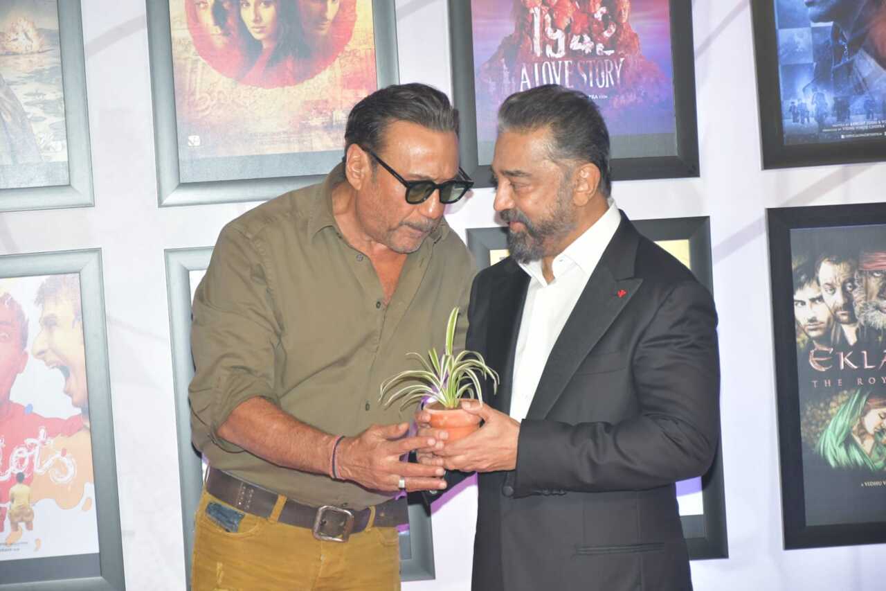 Jackie Shroff and Kamal Haasan get into a candid conversation at the event