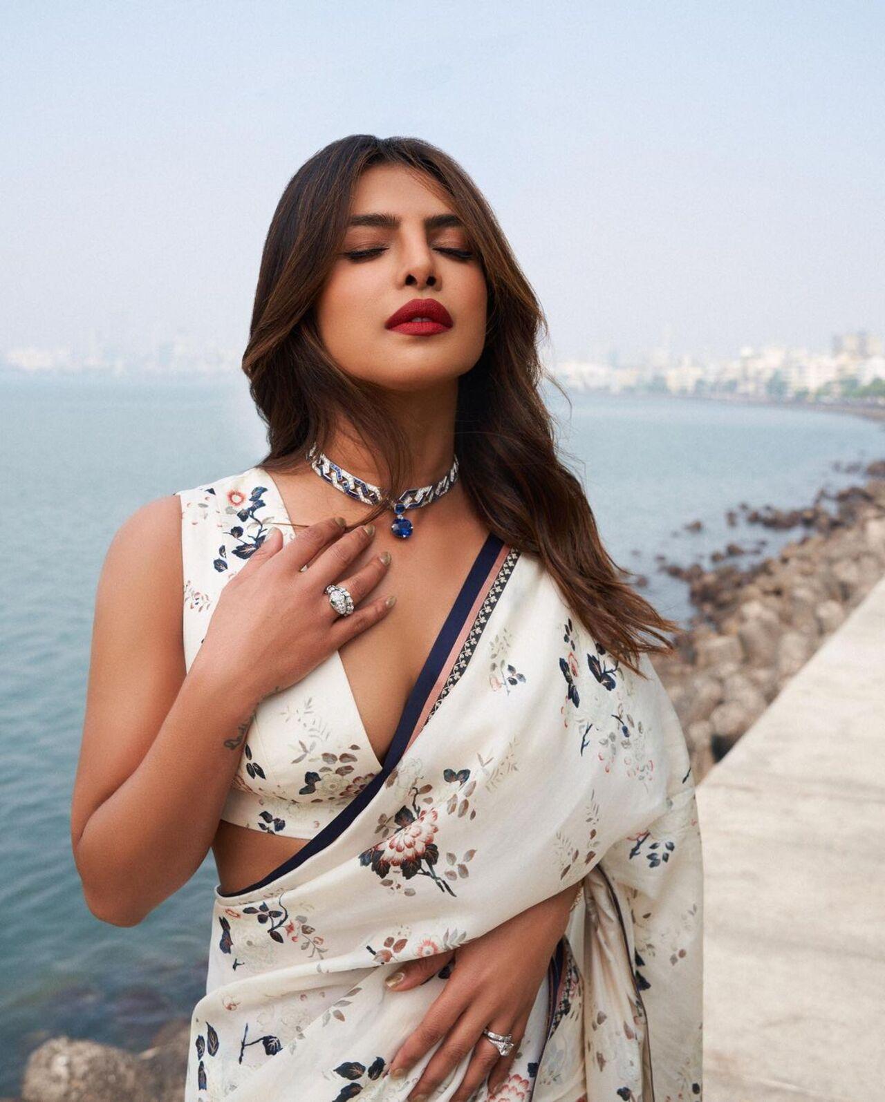 Priyanka Chopra Jonas, our very own 'desi girl' lives up to her title everytime she wears a saree