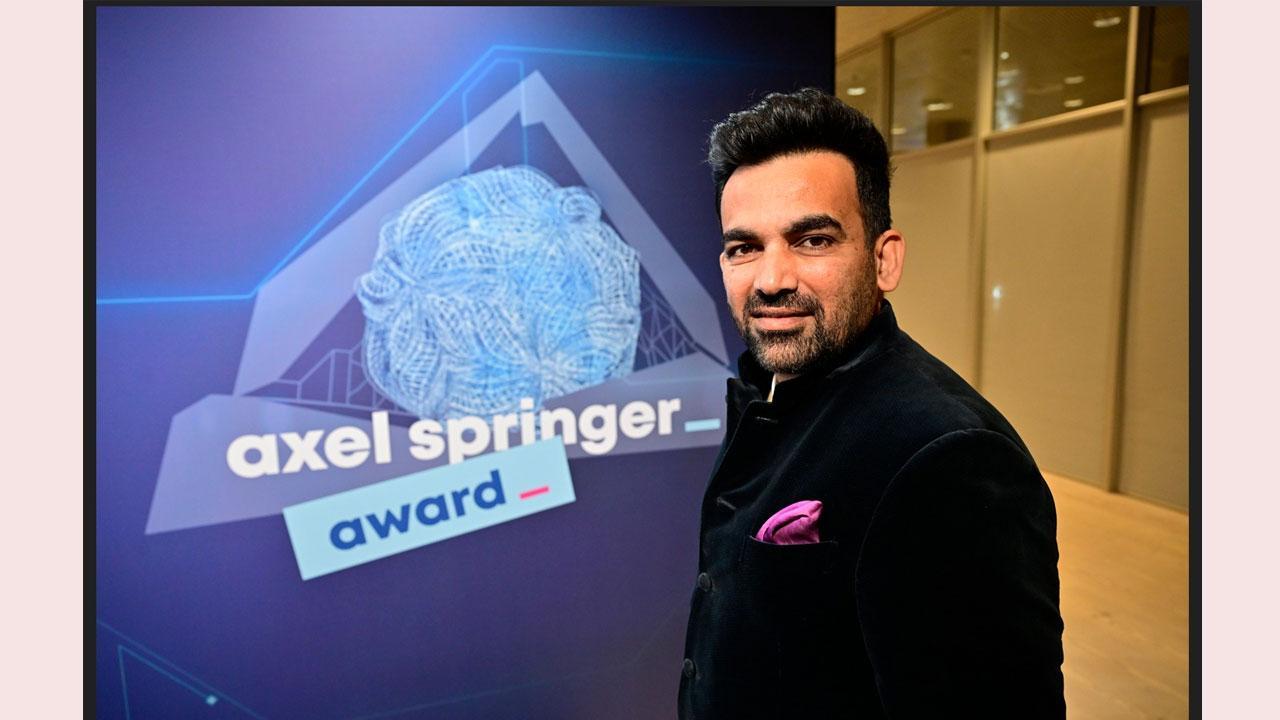 Legendary pace bowler Zaheer Khan surprises audience at prestigious Axel Springe