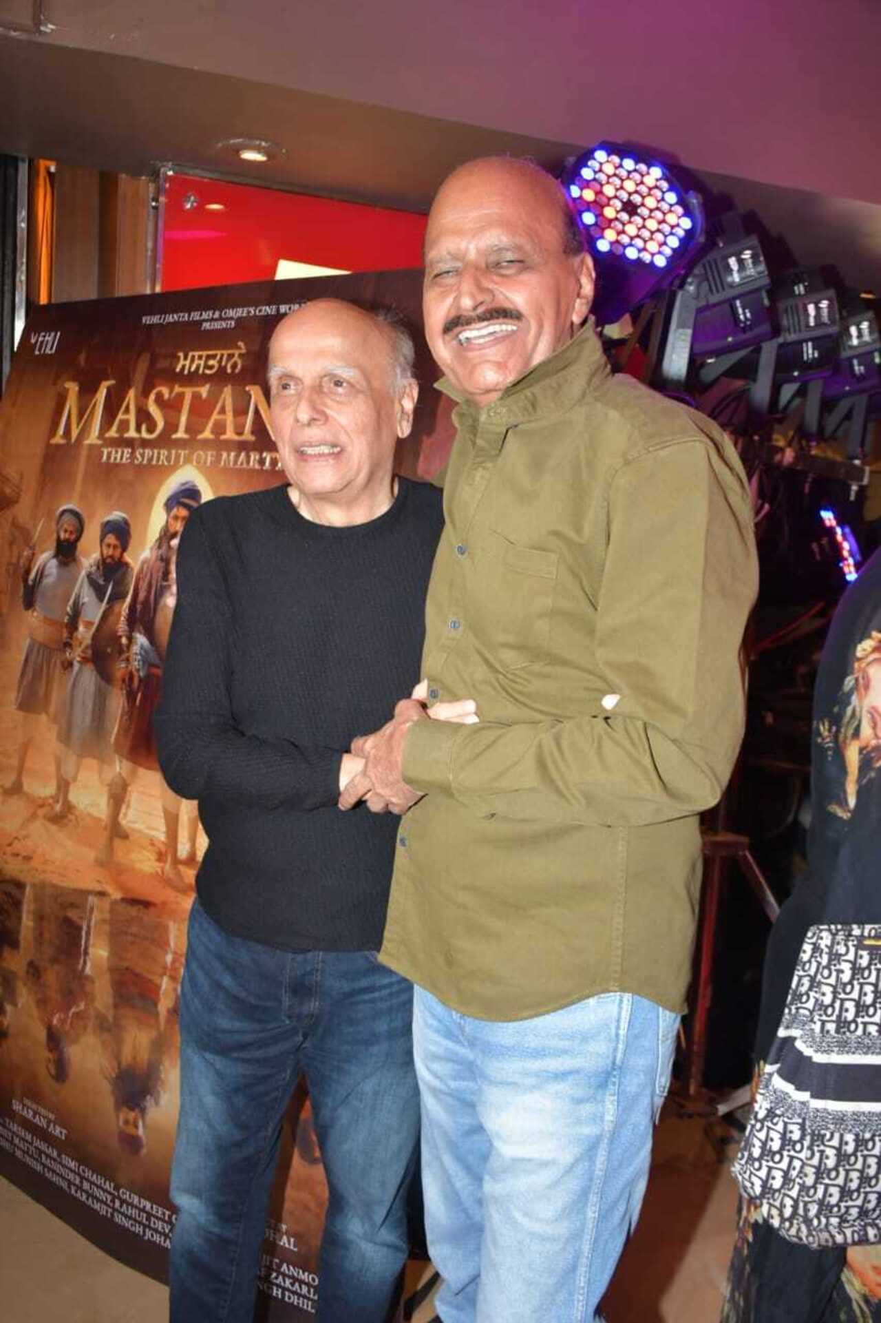 Mahesh Bhatt was clicked as he attended the celebrity screening of Mastaney
