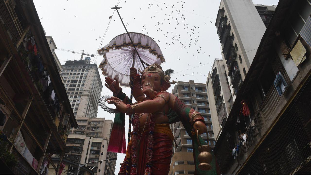 While the public bid adieu to Lalbaugcha Raja after a heartening procession that lasted 221 hours, most Ganesha idols were immersed in the sea on Thursday evening itself