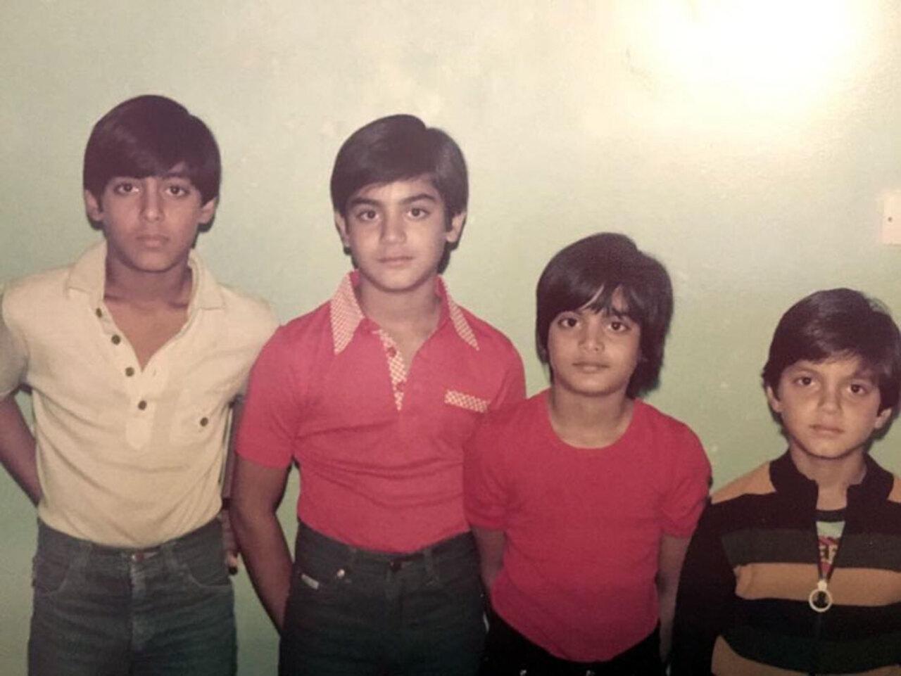 Salman Khan, Arbaaz Khan, Alvira, and Sohail Khan look like the most trendy, matching siblings in town. Is that height difference adorable or what?