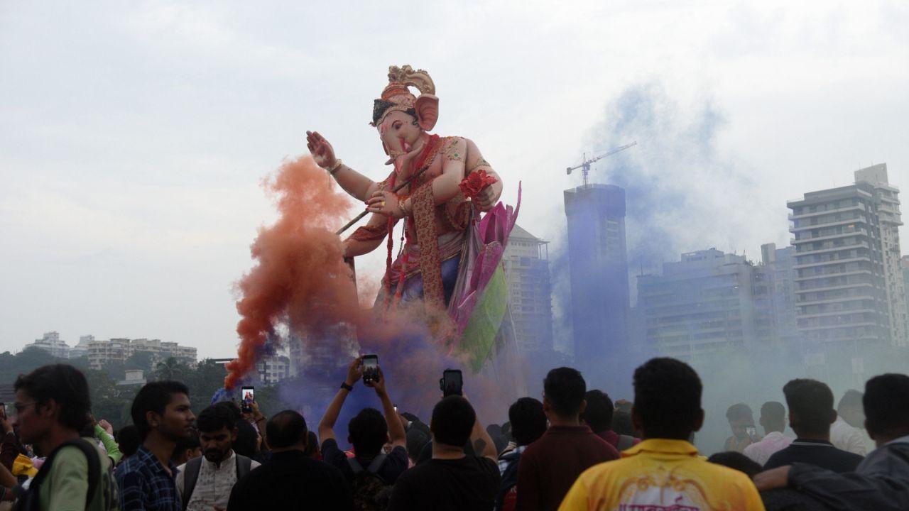 The festival, which began on September 19, concluded yesterday, on  'Anant Chaturdashi' with the immersion of idols in the Arabian Sea and other water bodies across Mumbai