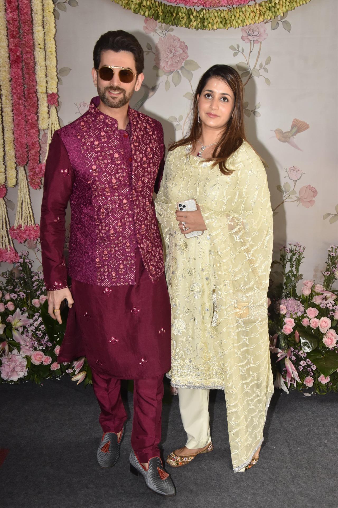 Neil Nitin Mukesh also went with his wife, to be a part of Arpita's Ganpati celebration