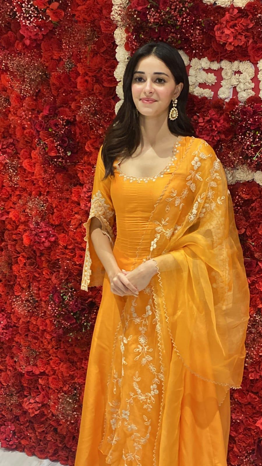 Ananya Panday was spotted at the T-series office as she went to take blessing from Ganpati Bappa