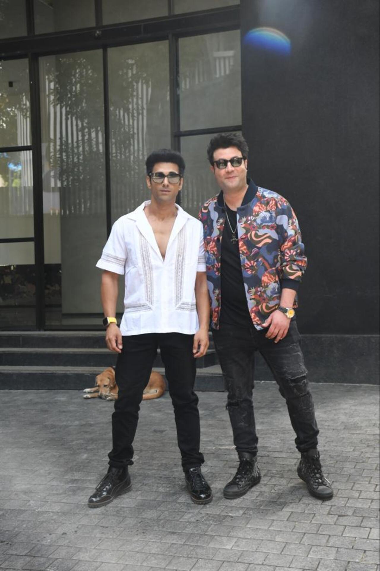 Fukrey 3 fame actors Varun Sharma and Pulkit Samrat were snapped in the city