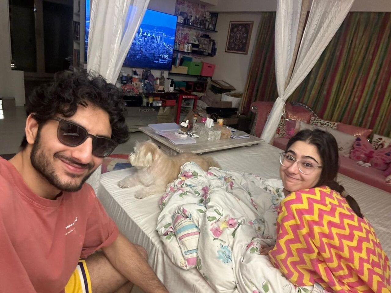 In this throwback picture shared by Sara, the two could be seen striking a funny pose. Sara shared this picture to wish her baby brother on his 22nd birthday 