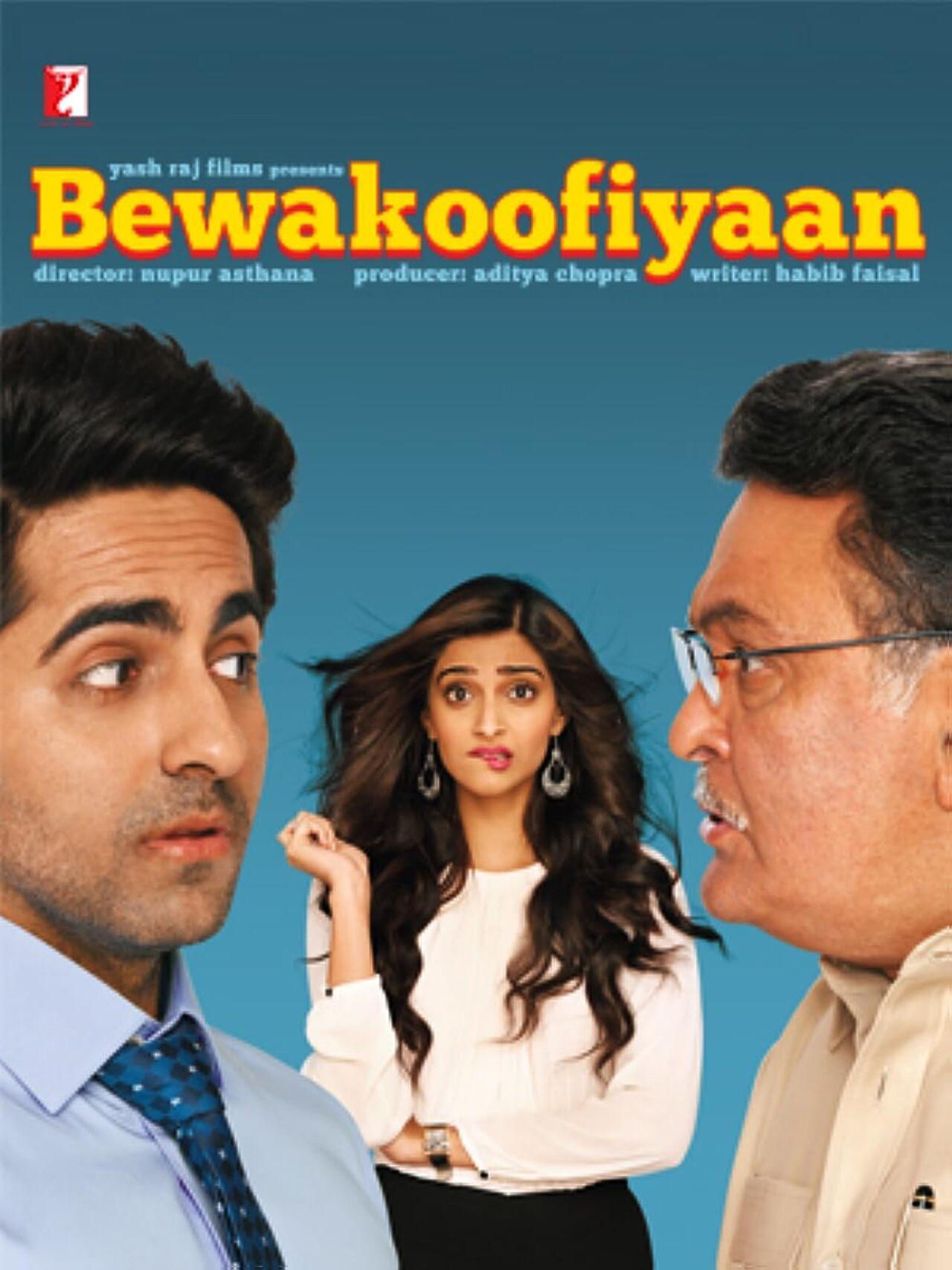 'Bewakoofiyaan' is a 2014 Bollywood romantic comedy film starring Ayushmann Khurrana and Sonam Kapoor. The film explores the challenges faced by a couple when their relationship is put to the test by financial hardships. With humour and heart, it delves into love, ambition, and the complexities of modern relationships