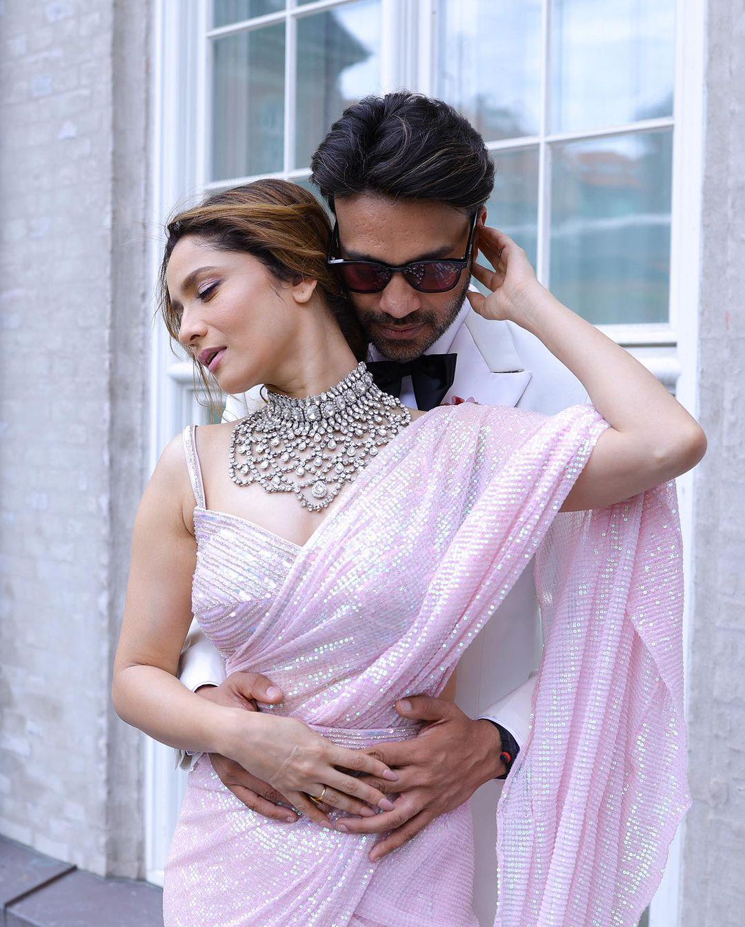 Ankita Lokhande and her husband look like the picture of 'couple goals' in this aww-inspiring photo!