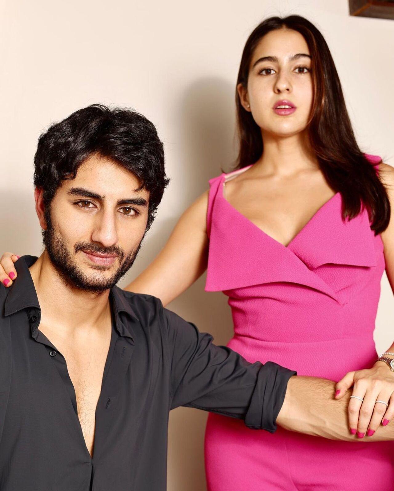Sara Ali Khan took to her Instagram and dropped couple of pictures with her brother Ibrahim Ali Khan