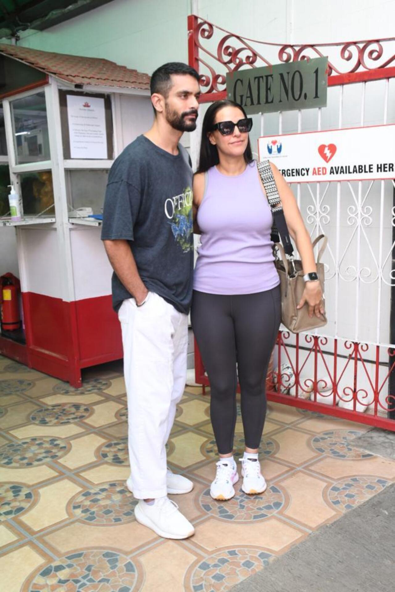 Angad Bedi and Neha Dhupia was snapped in the city