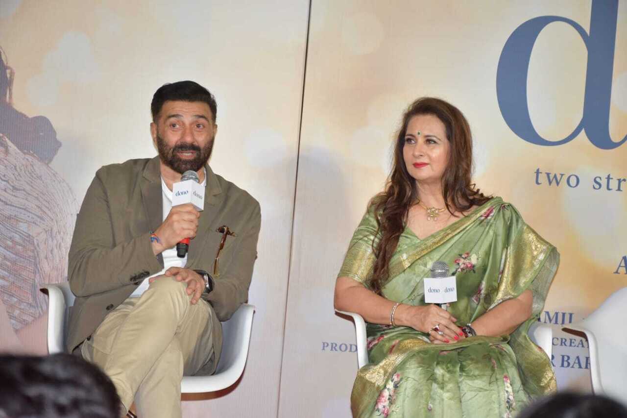 Interestingly, Poonam Dhillon and Sunny Deol also made an appearance at the trailer launch of 'Dono' starring Rajveer and Pamola