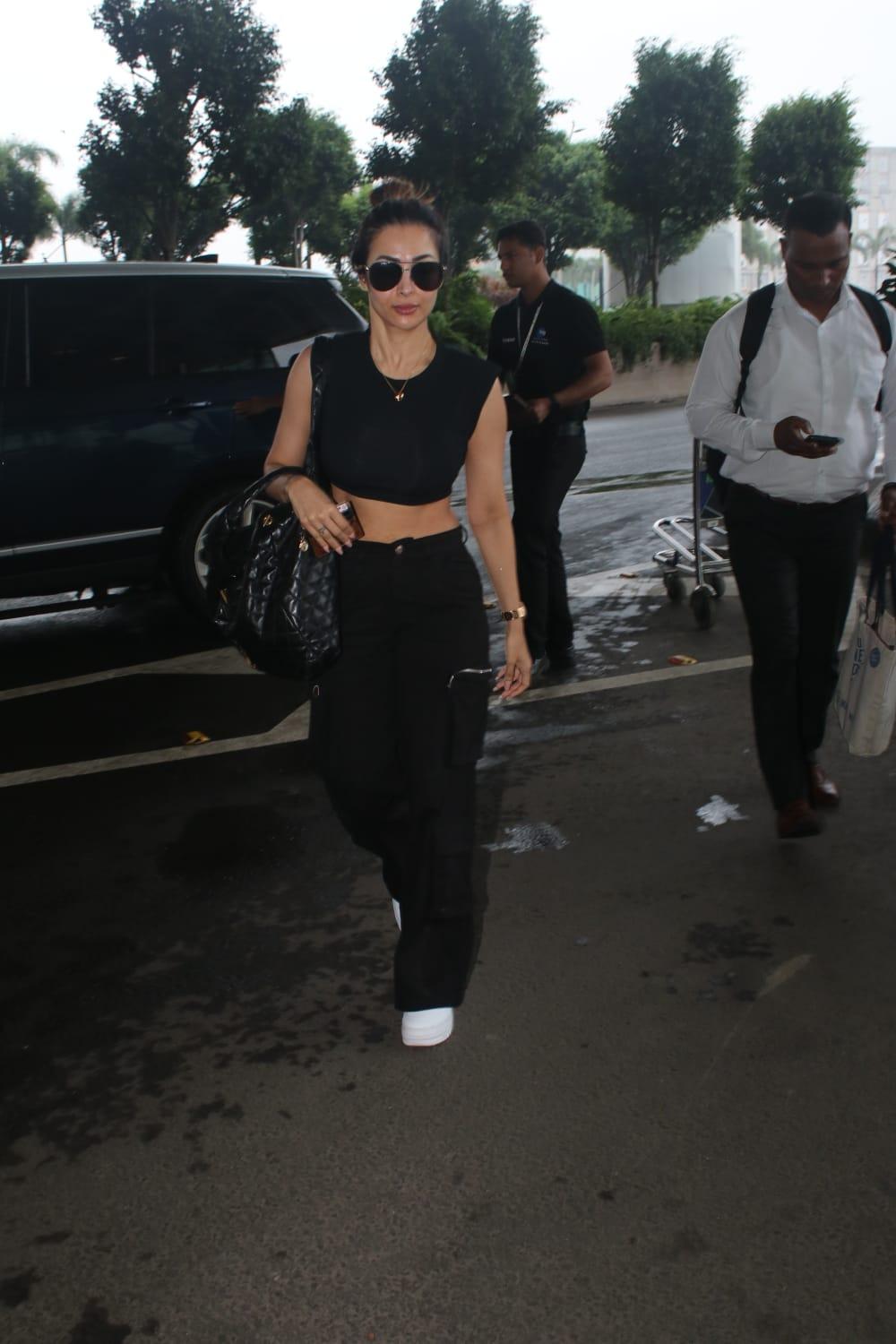 Malaika Arora looked stunning as she was clicked wearing a gorgeous all-black outfit