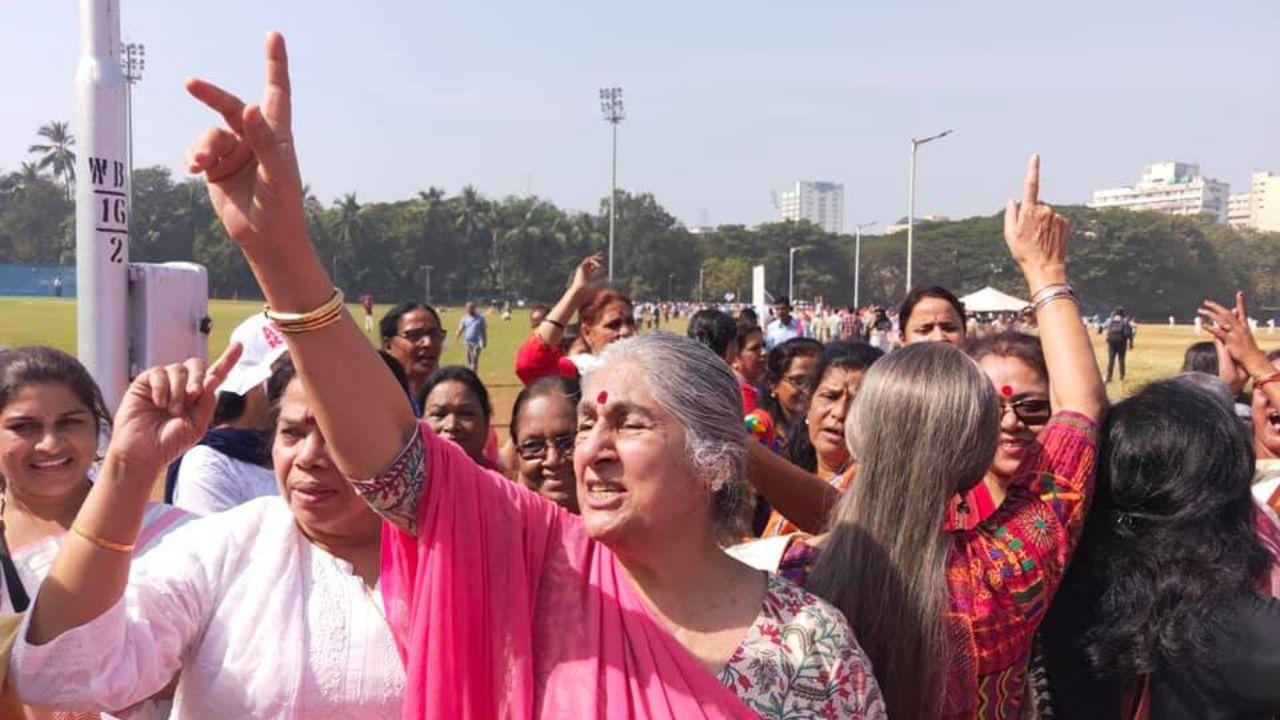  AIDWA's office is in South Mumbai and the women initially wanted to protest on the footpath there but they were denied permission. Pic/FilePhoto