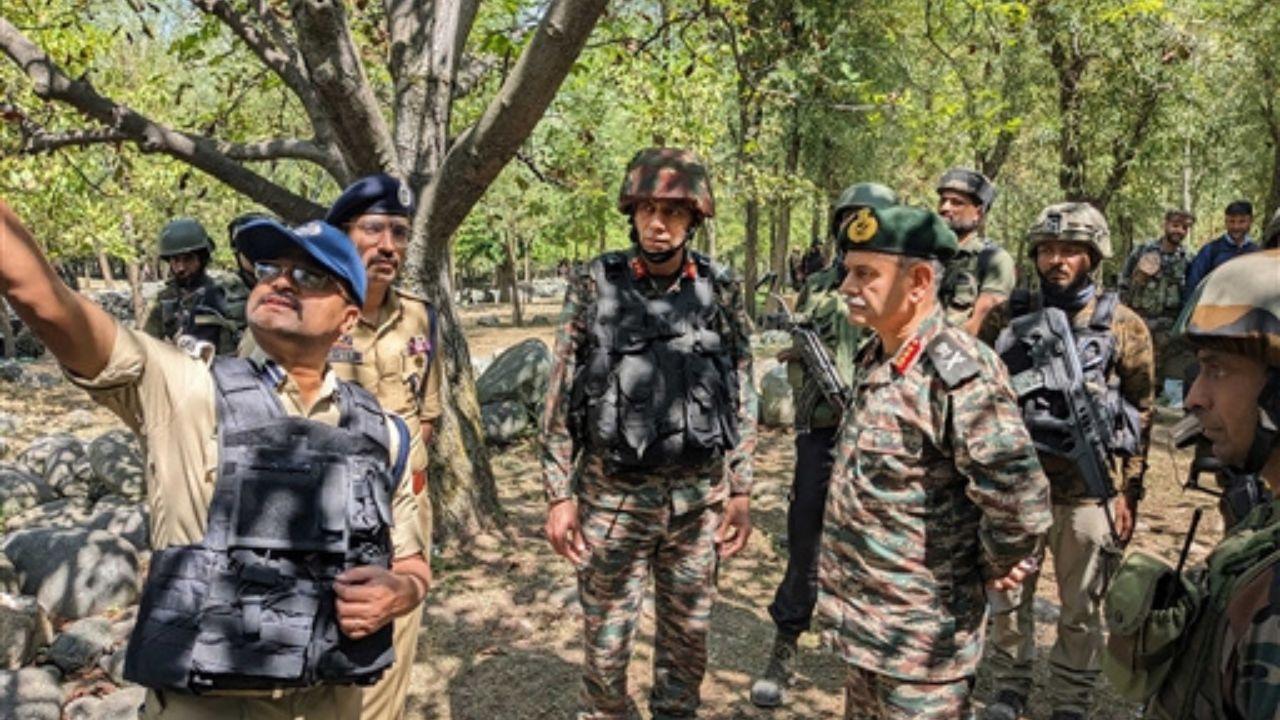 Indian Army's northern commander Lieutenant General Upendra Dwivedi, on Saturday, reviewed the operational situation near the gunfight site that has continued for four days.