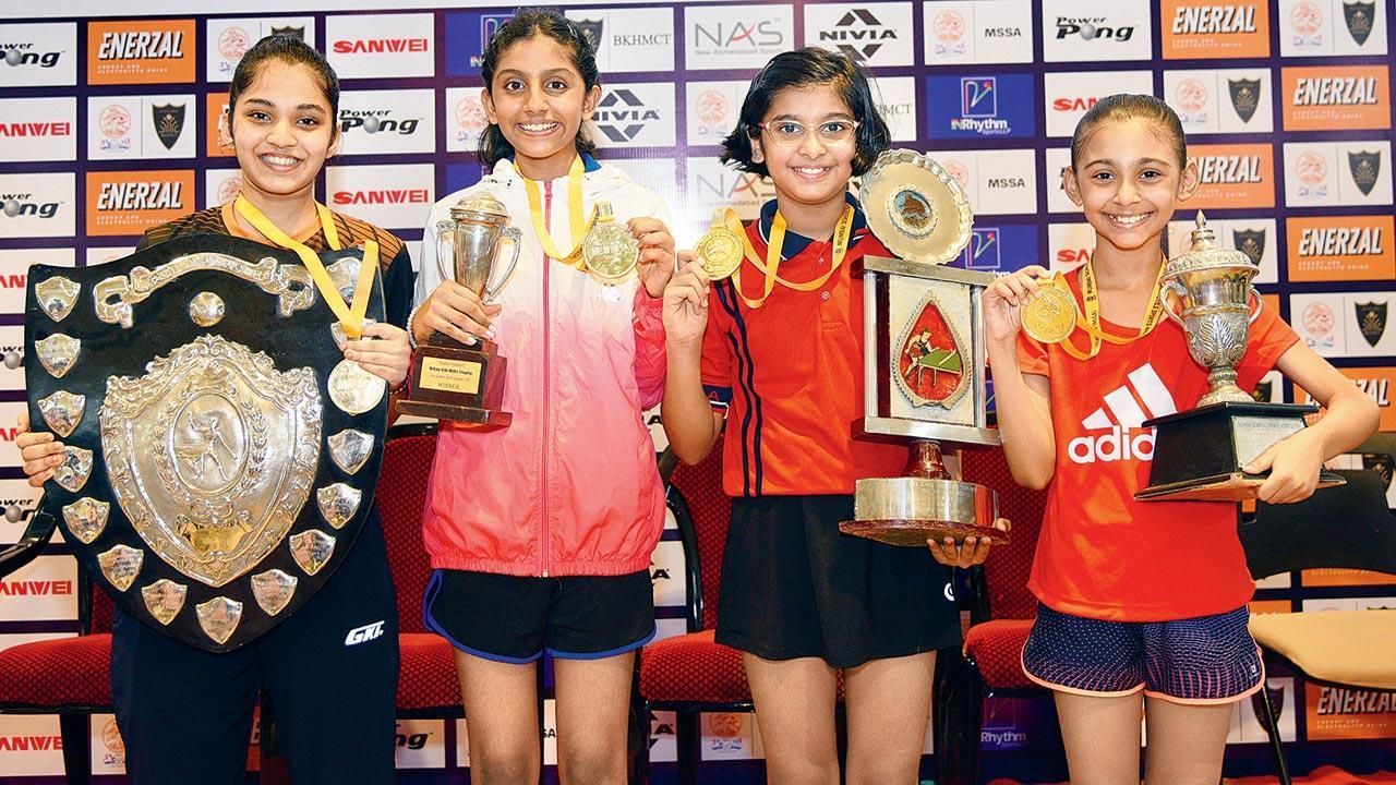 Anshita, Saachi, Myra, Vedika win TT titles