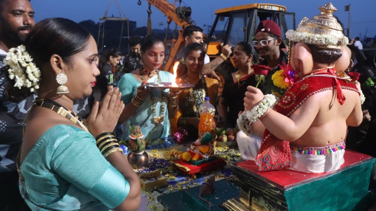 According to the Brihanmumbai Municipal Corporation, as many as 1,65,964 idols, including several household idols, 'sarvajanik' (public) ones and idols of Goddess Gauri, were immersed in various water bodies here including artificial ponds till the seventh day of the festival