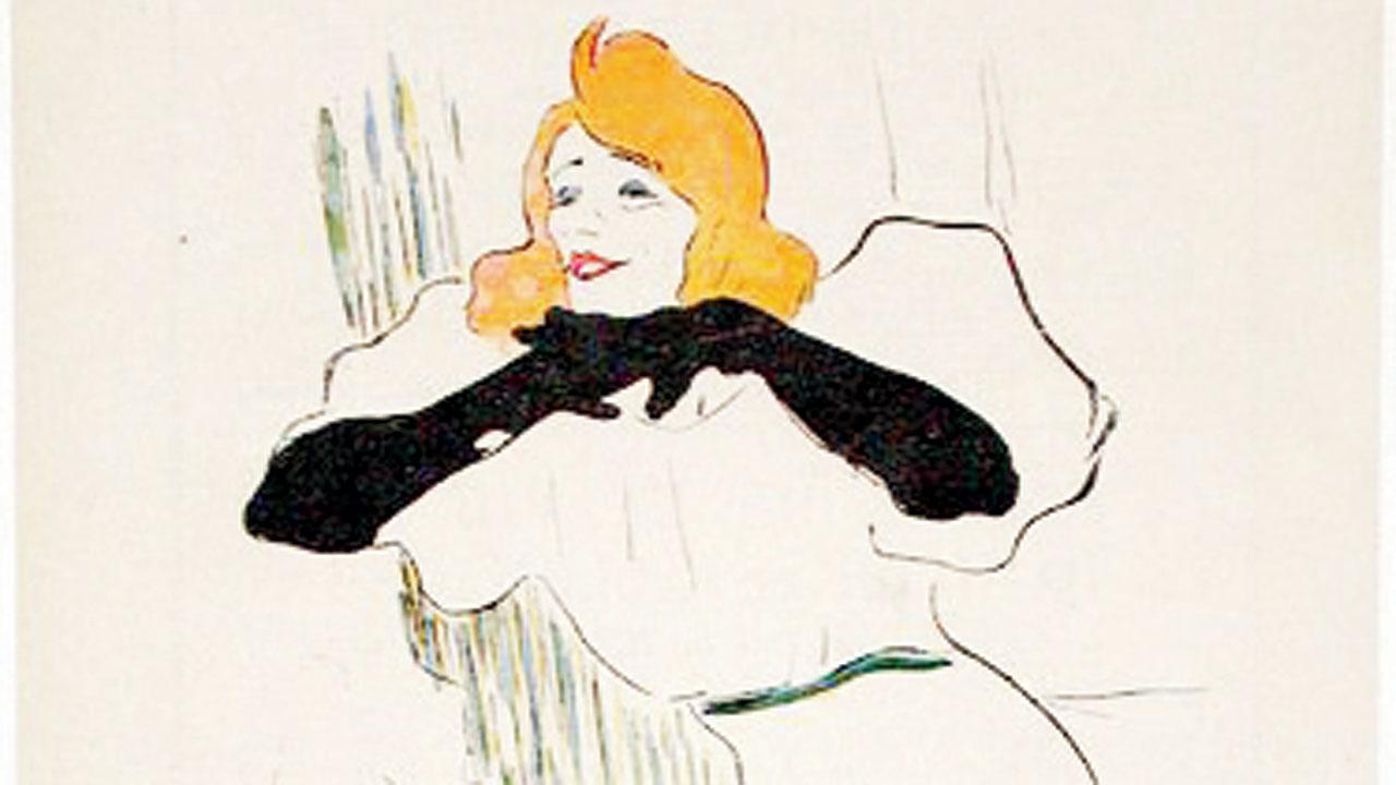 Toulouse-Lautrec’s illustration of Yvette Guilbert. Pics Courtesy/Wikimedia Commons