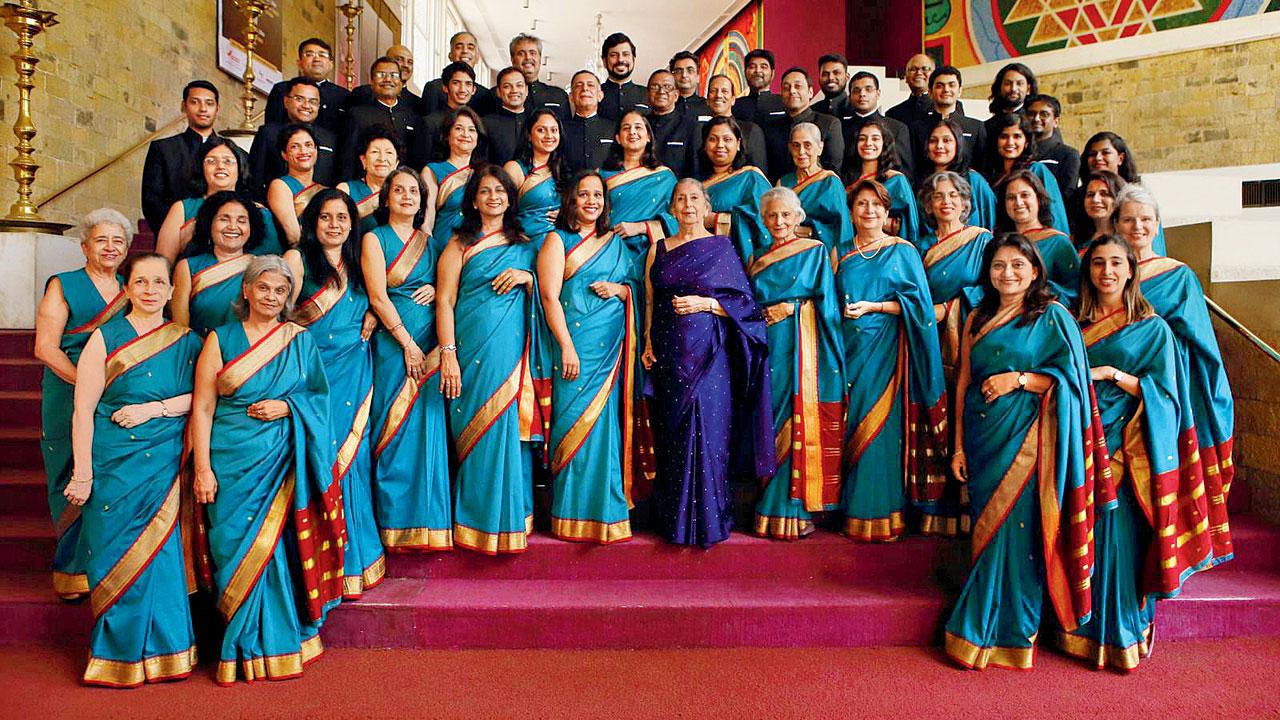 The choir group at the National Centre for Performing Arts