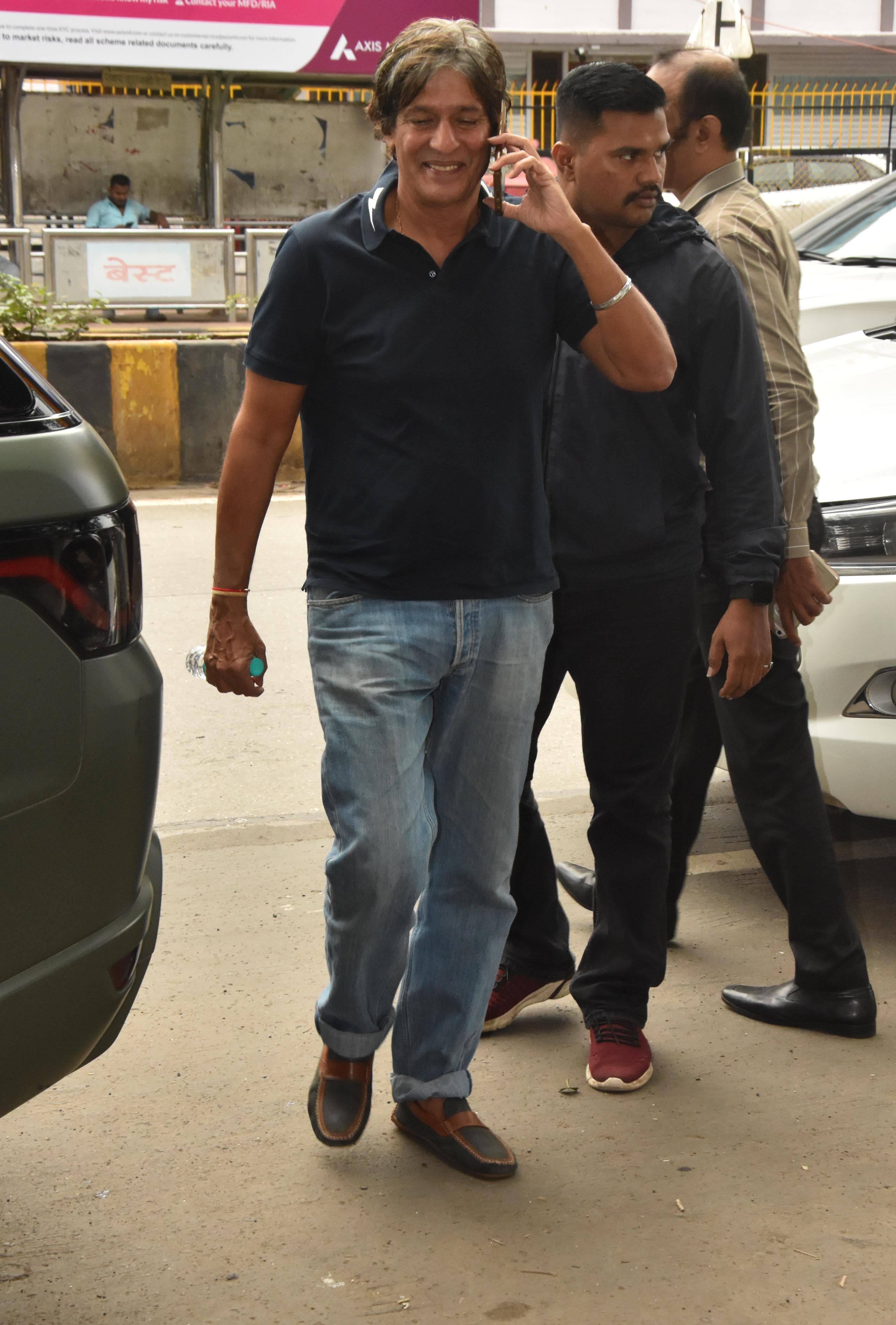 Chunky Pandey was snapped in the city as he went out and about