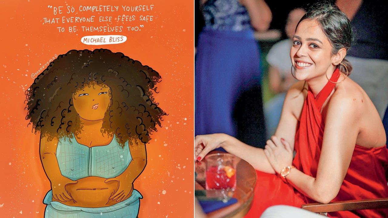 Saloni Patel, illustration artist, @moodyymoo