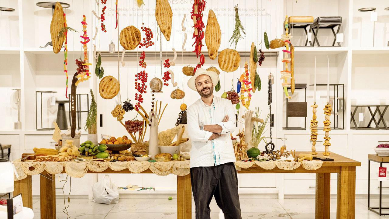 Immerse into this modern Indian tableware exhibit at Churchgate