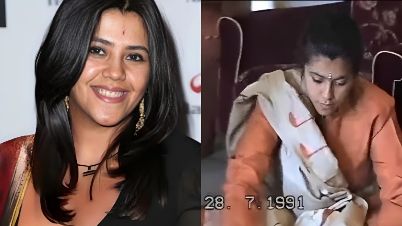 Ekta Kapoor shares video from the muhrat shot of her first show from 1994, watch