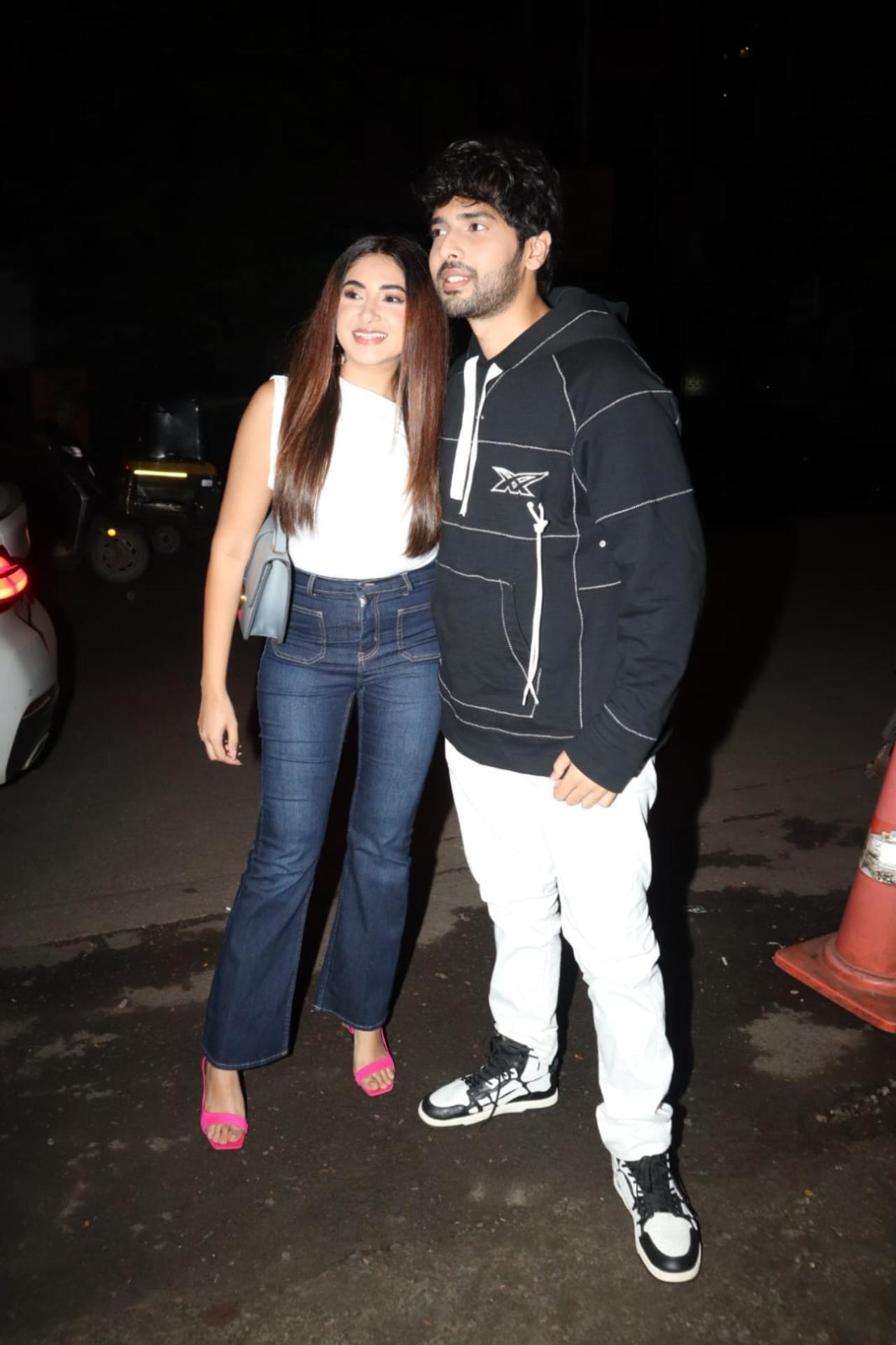 The newly engaged B-Town couple Armaan Malik and Aashna Shroff were clicked in the city today