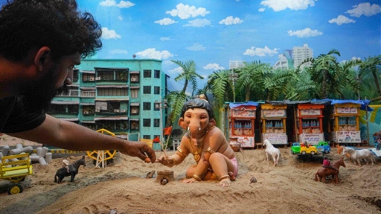 IN PHOTOS: India marks Ganesh Chaturthi with thematic displays, unique idols