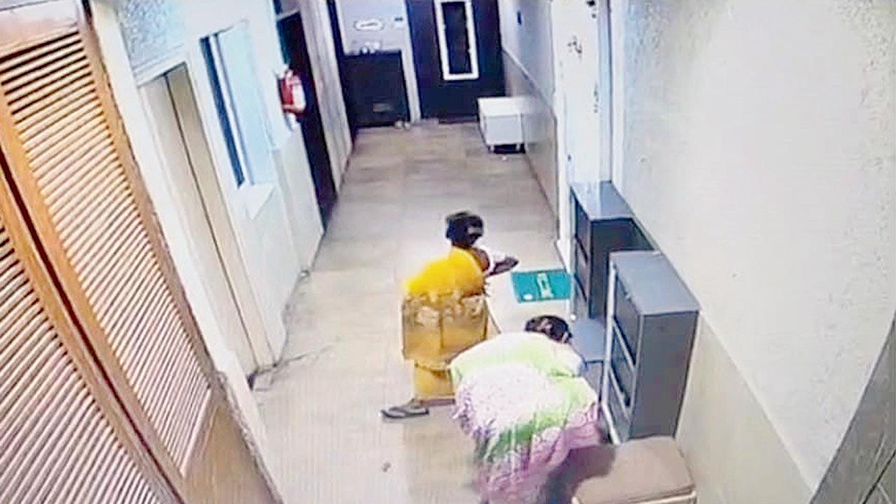 Mumbaikars, beware! There is a gang of women roaming the city, lifting expensive footwear from outside people’s flats in housing societies. The Mumbai police are on the lookout for the culprits, who they suspect are selling the stolen shoes at Dedh Galli in Chor Bazaar.  Some of the members of the gang were recently caught on CCTV cameras at societies in Ghatkopar. The Pant Nagar police are investigating the matter but are yet to register an FIR.   The incidents caught on camera took place in Kamal Kunj society on Vallabh Baug Lane and Basant Vihar society on 60 Feet Road, both in Ghatkopar East, on August 20 and August 28, respectively. According to the police, they have received several complaints at Pant Nagar and Ghatkopar police stations regarding similar incidents.  The modus operandi of the gang involves entering high-rise societies while posing as housemaids. They then proceed to the top floor using the elevator and walk down to the ground floor using the stairs. Along the way, they steal any expensive footwear they spot outside a house. Many of the victims do not even realise that their shoes are missing, assuming they have been misplaced or kept elsewhere inside the house.  Speaking to mid-day, a resident from Basant Vihar society said, “On August 28, two women entered our society. We have CCTV cameras on all floors. They went up to the 10th floor in the elevator and didn`t find any shoes until they came down to the 5th floor. There they stole two pairs of expensive shoes that are worth R15,000 in total. They also stole shoes from the lower floors, specifically targeting high-end shoes.”  According to the resident, the incident was reported to the society’s security agency and they lodged a complaint with the Pant Nagar police. “A police officer assured our security agency that they would visit the society to check CCTV footage, but no one has come so far. This is a security failure and the police should take action,” the resident, who is also a victim, added.  Another victim from the same society said, “A few days ago, my expensive shoes were also stolen. I had purchased them just 15 days ago for Rs 12,000. The  gang is very active in our area. They have also stolen shoes from Kamal Kunj society, which is nearby. They were also captured on CCTV cameras there.”  The CCTV camera footage also shows one of the women blocking the camera with an umbrella while another one steals the shoes, indicating they were aware of the cameras. “We will check on these incidents and take action accordingly,” said senior inspector Ravidatta Sawant of the Pant Nagar police.  4 am Time Dedh Galli market at Chor Bazaar opens   Chor Bazaar market Dedh Galli, located in the Kamathipura area of Mumbai, is a street market spanning just one-and-a-half alleys, and hence the name. It is known as one of Mumbai’s three Chor Bazaar areas famous for the sale of footwear. Dedh Galli operates from 4 am to 8 am, every Friday and Sunday.