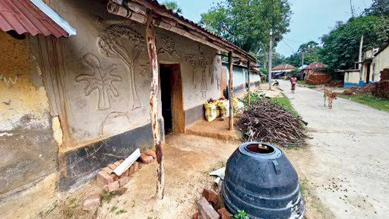 An adivasi village in the vicinity of Shantiniketan in Bolpur