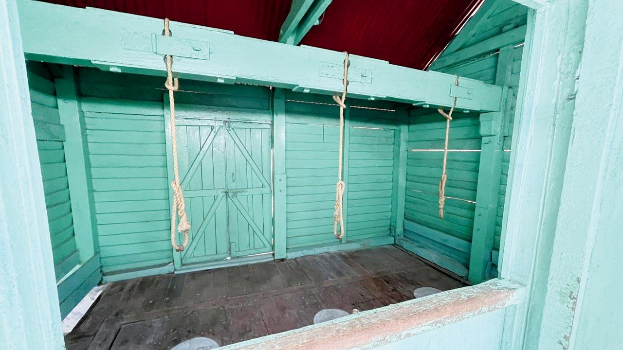 The gallows at the infamous Cellular or ‘kala pani’ jail on the Andaman Island, designed by Irishman Herbert Arrot Browning
