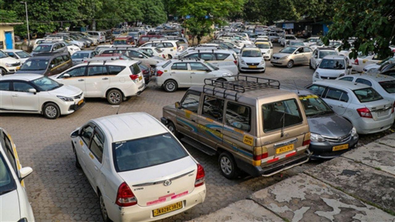 Amid the protest calls, private taxi drivers had, too, refused to play and all the vehicles remained stationed in a parking lot near Jammu station.