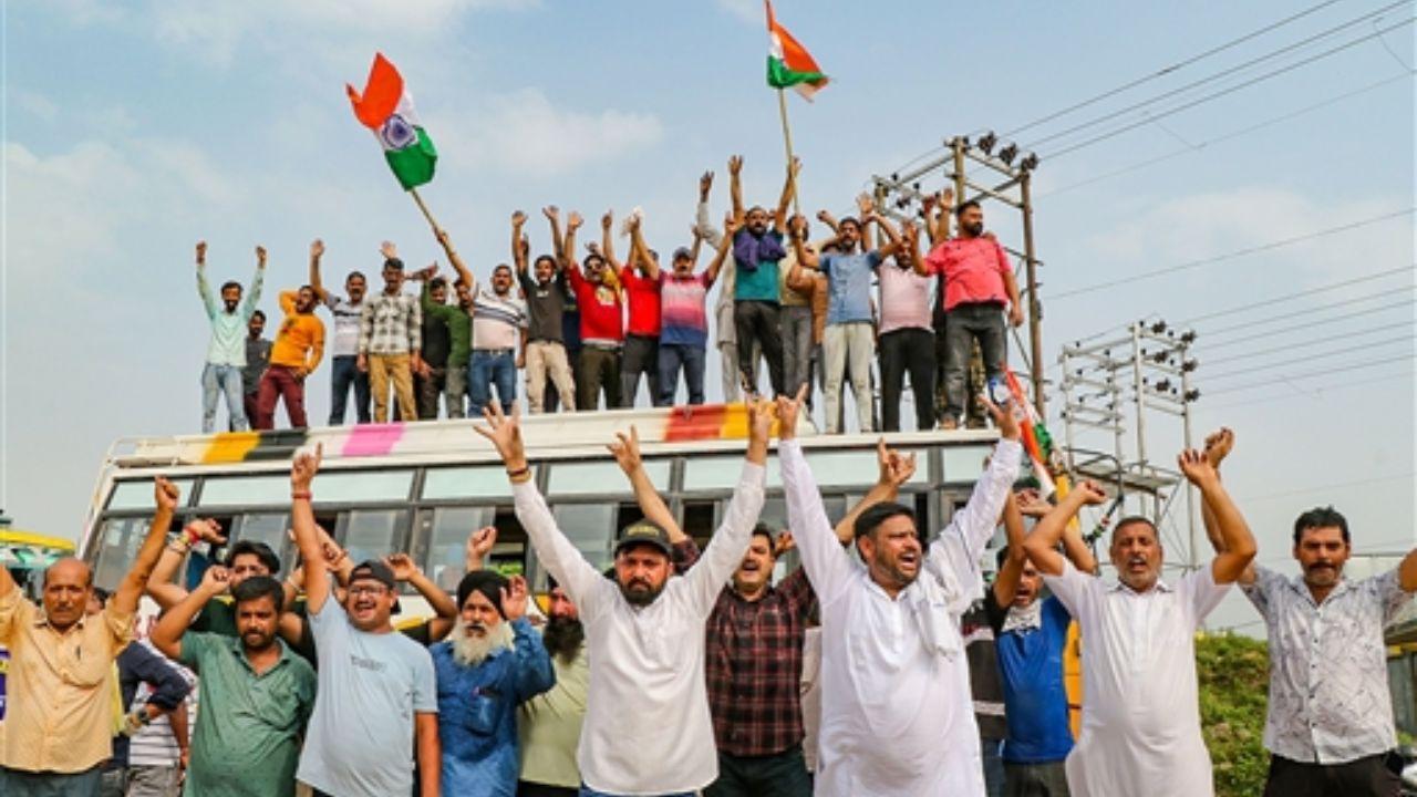 IN PHOTOS: J&K Transport Association's strike brings Jammu to partial standstill