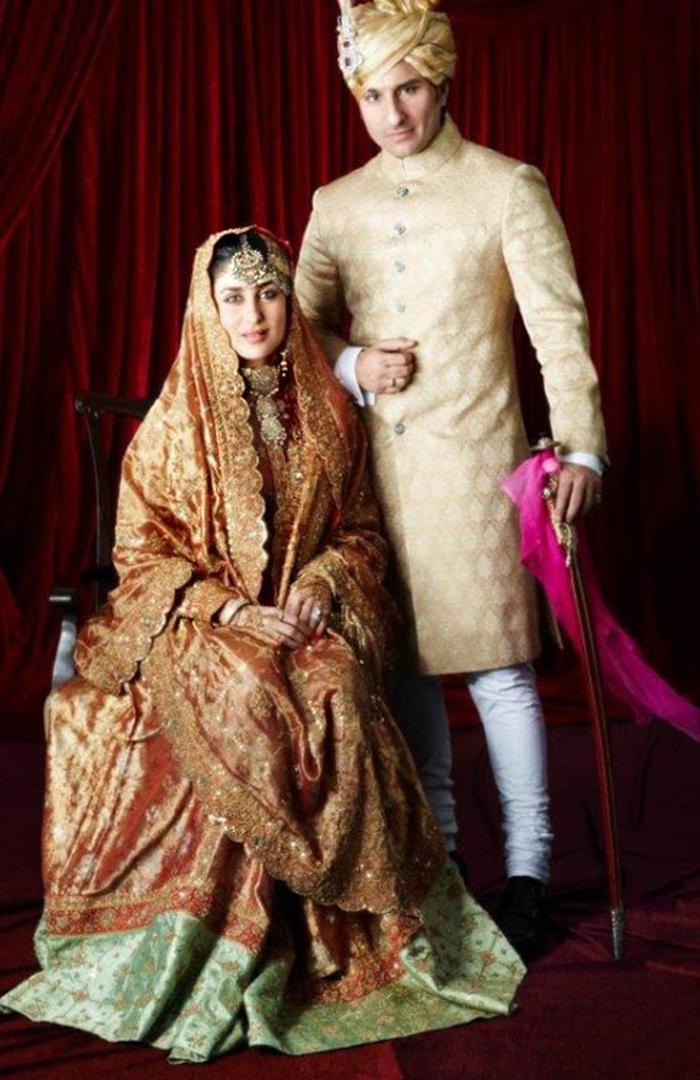 On her momentous day, Kareena Kapoor Khan made a bold and meaningful sartorial choice by opting for a traditional sharara, a nod to her mother-in-law Sharmila Tagore's iconic 1962 nikaah outfit. 