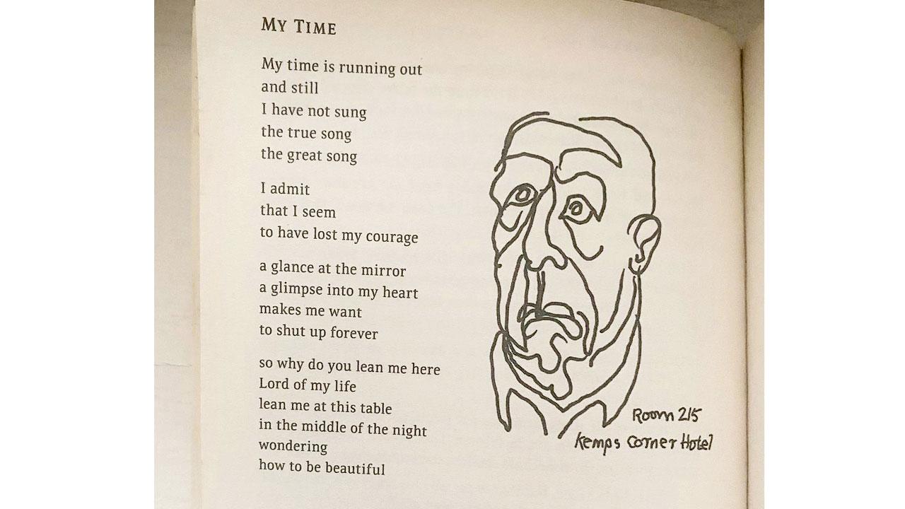 Kemps Corner Hotel in Book of  Longing. Pic courtesy/Vasvi Kejriwal