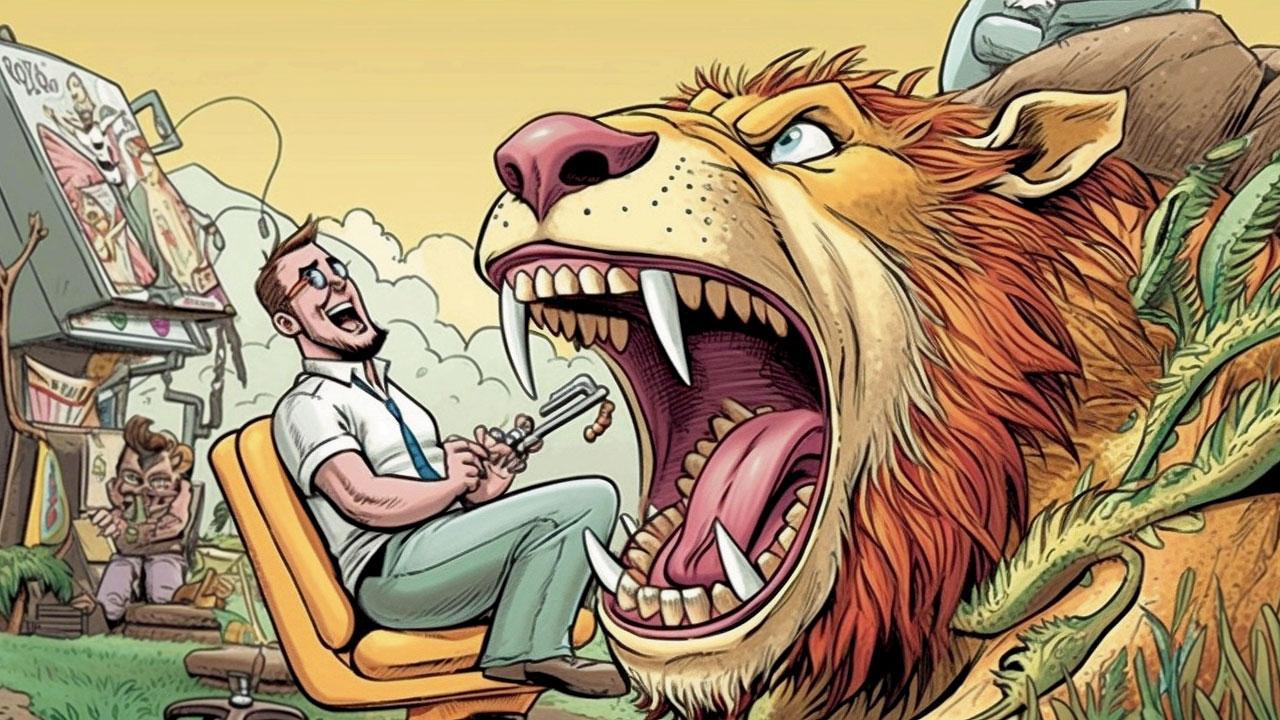 Cecil the Lion meets the dentist