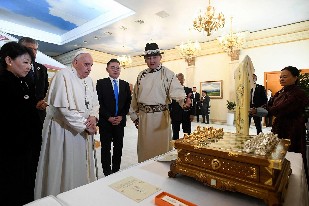 Pope Francis is visiting Mongolia to minister to its young Catholic community of 1,450 and make a diplomatic foray into a region where the Holy See has long had troubled relations, with Russia to the north and China to the south