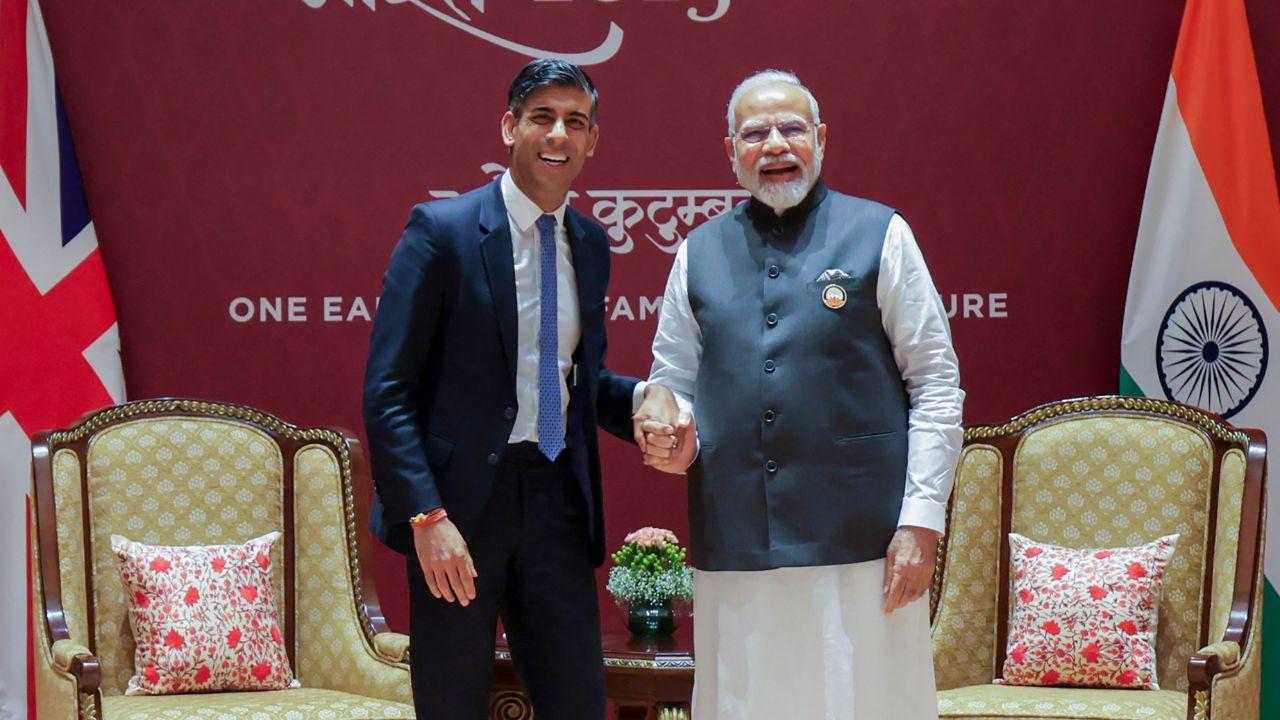 Rishi Sunak warmly greeted PM Modi with a namaste upon his arrival, the latter said in his social media post.