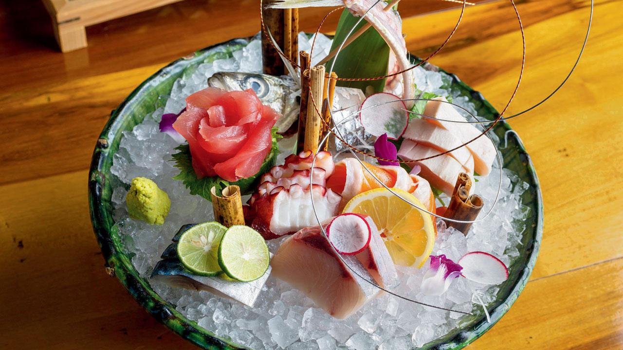 Sashimi moriawase from Morimoto Napa