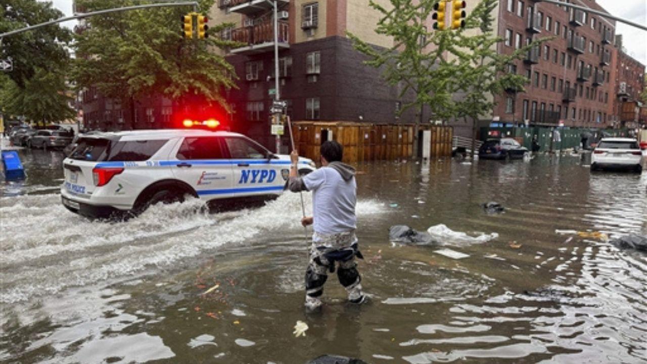 The floodwater infiltrated subways and railways, leading to major disruptions, including suspensions of service on 10 train lines in Brooklyn. 