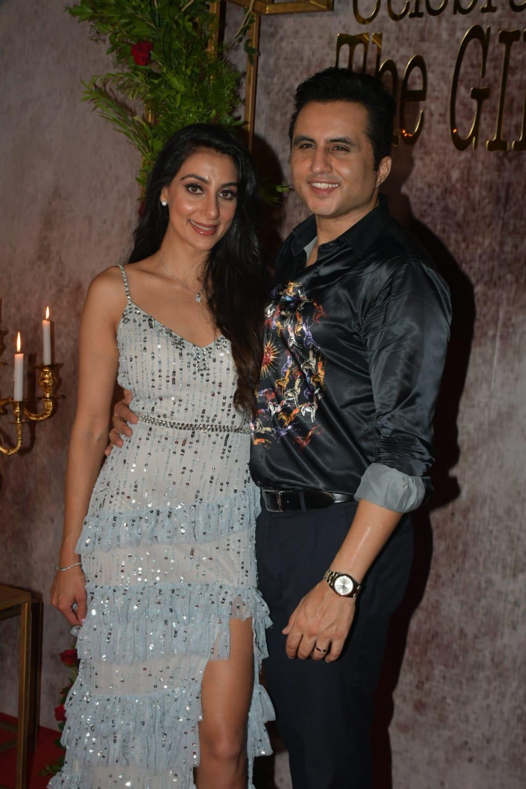 Newlyweds Aman Gill and Amrit Gill were spotted at their celebration at One 8