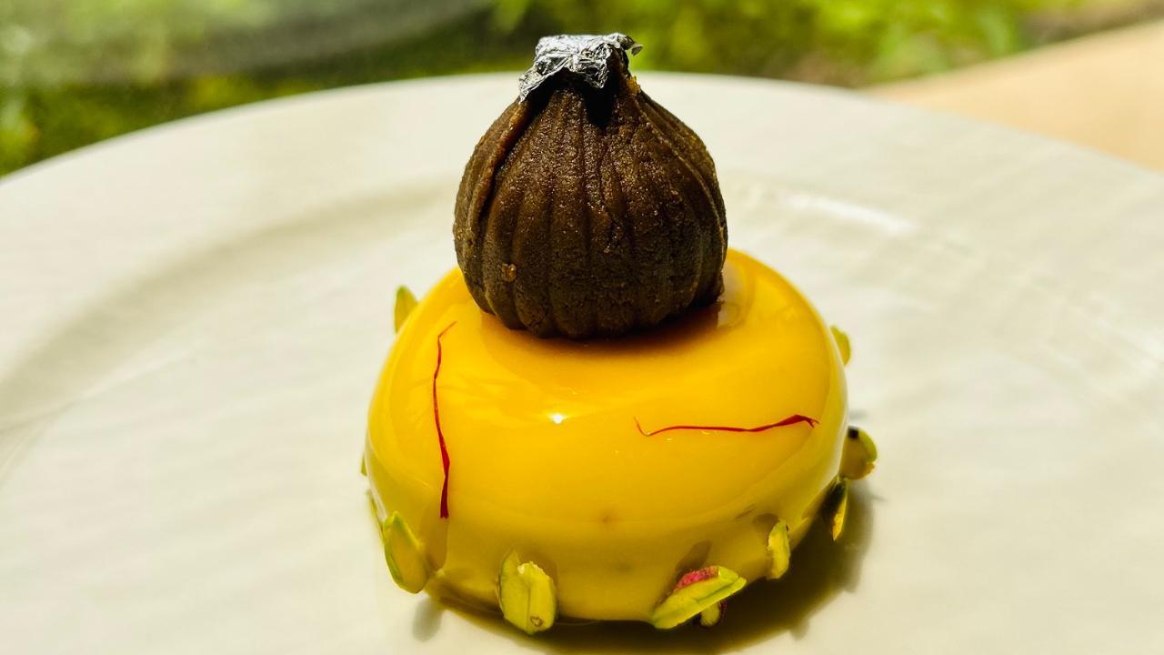 Chef Paul Noronha, eexecutive chef at ITC Grand Central, suggests making an encased lavender and saffron rabri perched atop with nutty chocolate modak for Ganeshotsav. Photo Courtesy: ITC Grand Central