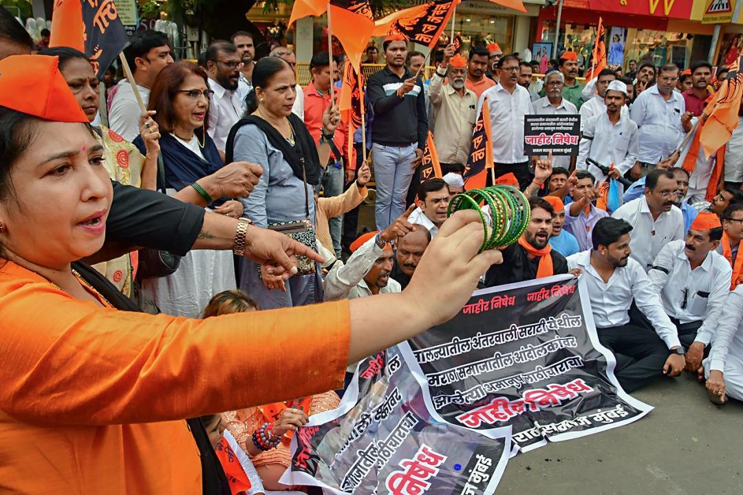 In Photos: Maratha Kranti Morcha calls for bandh in Kalyan over Jalna violence