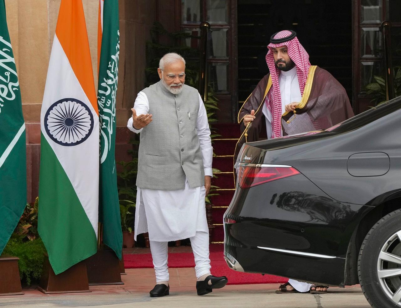 Bin Salman is currently on a State visit to India following end of the G20 Summit