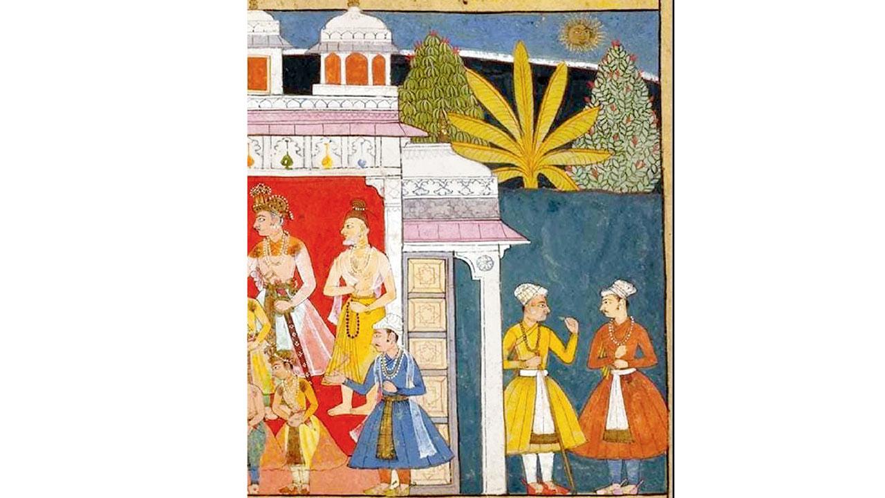 A partial illustration of Rama and his brothers. Pic Courtesy/CSMVS