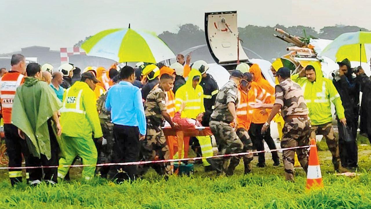 Pvt plane skids off runway at Mumbai Airport; crew and six passengers hurt