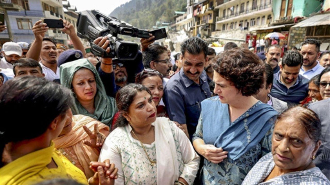 Priyanka Gandhi Vadra is scheduled to visit Mandi, Sloan and Shimla districts of Himachal Pradesh.