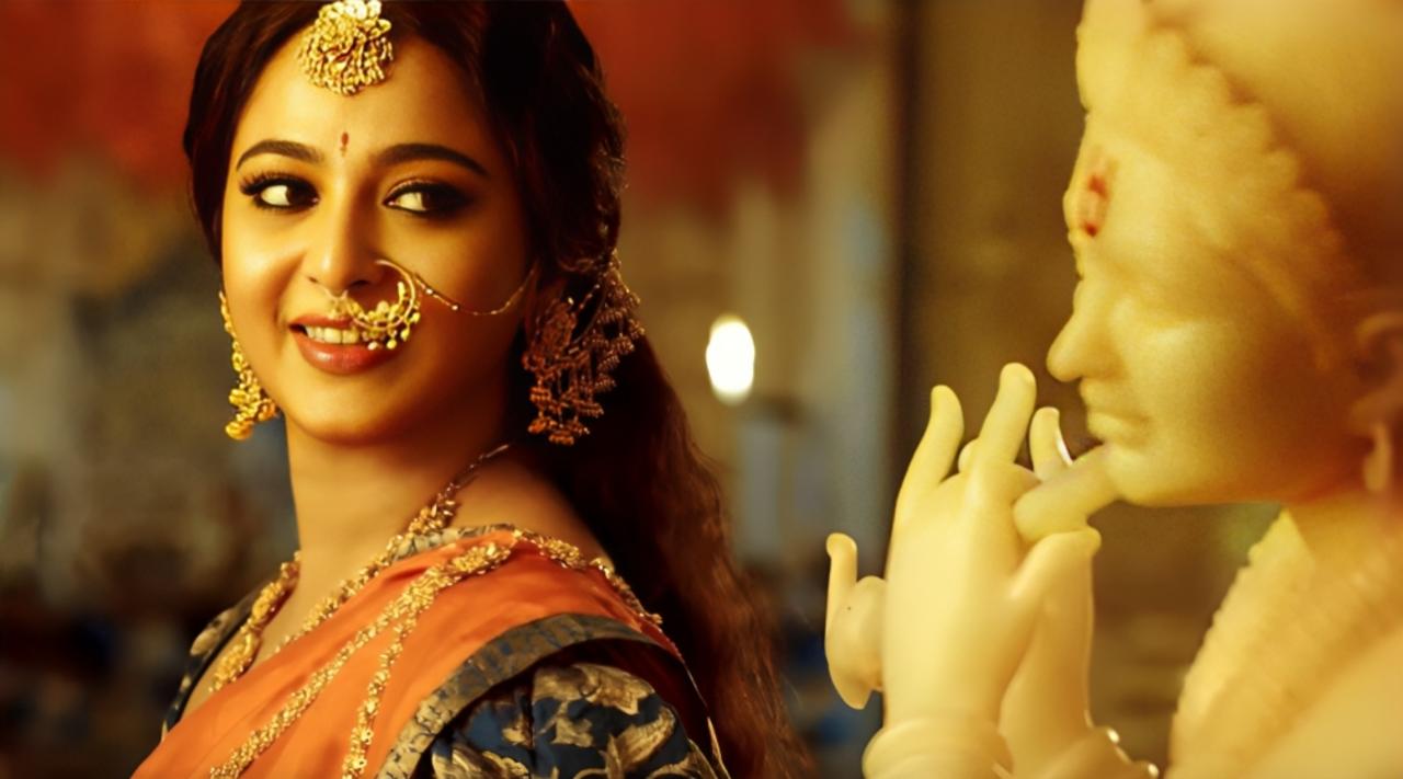 The song is a lullaby where a mother lovingly sings to her child, asking Lord Krishna to sleep peacefully. It conveys maternal affection and a sense of protection, set against the backdrop of the epic film's grandeur and emotions